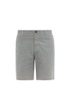 Matchesfashion.com A.p.c. - Chris Striped Cotton Blend Shorts - Mens - Grey