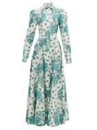 Matchesfashion.com Evi Grintela - Jasmine Floral-print Cotton Shirt Dress - Womens - Cream Print