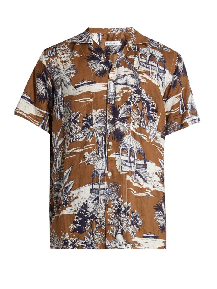 Etro Gazebo-print Linen Shirt