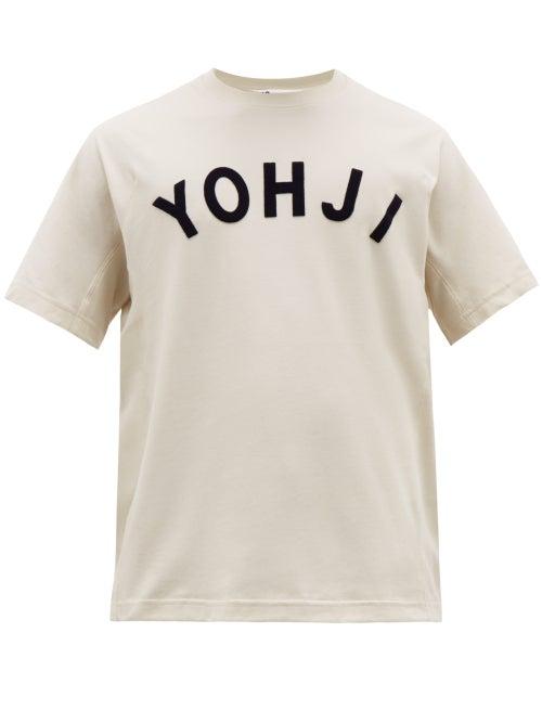 Matchesfashion.com Y-3 - Yohji Appliqu Cotton T Shirt - Mens - White