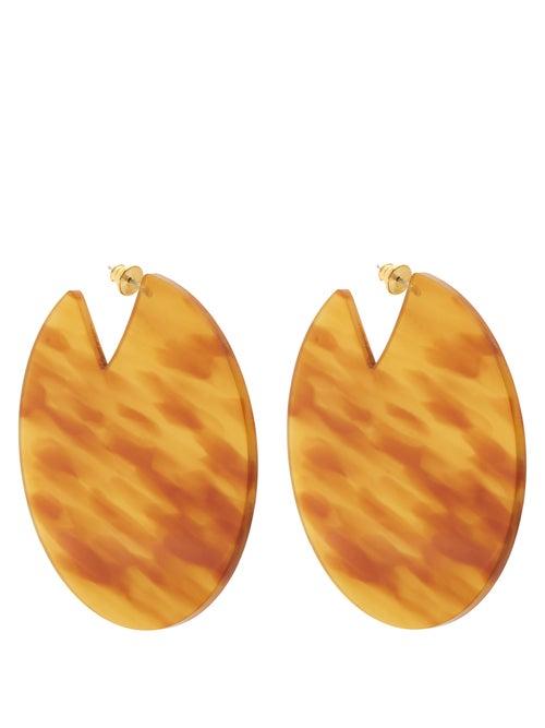 Ladies Jewellery Vanda Jacintho - Disc Earrings - Womens - Brown