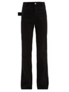 Matchesfashion.com Bottega Veneta - High Rise Flared Jeans - Womens - Black