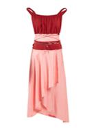 Jw Anderson Off-the-shoulder Contrast-panel Dress