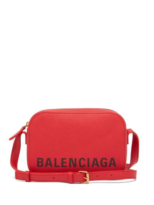 Matchesfashion.com Balenciaga - Ville Xs Leather Cross Body Bag - Womens - Red