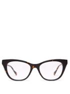 Matchesfashion.com Le Specs - Chimera Cat Eye Acetate Glasses - Womens - Tortoiseshell