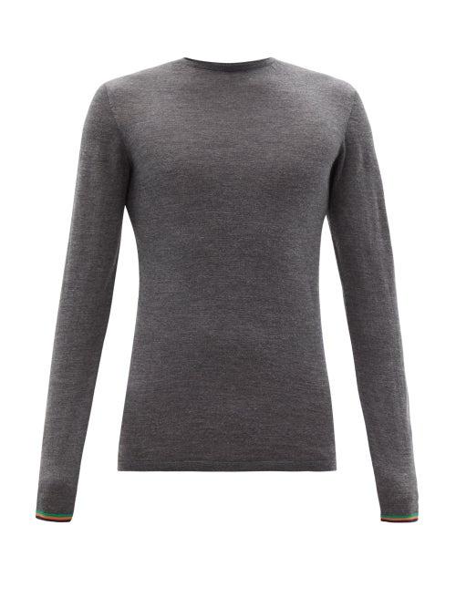 Matchesfashion.com Iffley Road - Malvern Merino-wool Base Layer Top - Mens - Grey