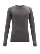 Matchesfashion.com Iffley Road - Malvern Merino-wool Base Layer Top - Mens - Grey