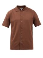 Lady White Co. - Cotton-jersey Short-sleeved Shirt - Mens - Brown