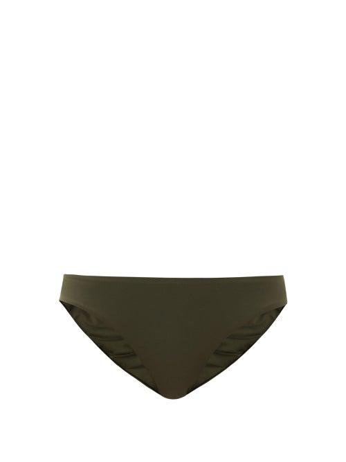 Matchesfashion.com Melissa Odabash - Majorca Low-rise Bikini Briefs - Womens - Dark Green
