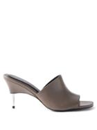 Peter Do - Metallic-heel Leather Mules - Womens - Grey