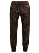 Off-white Camouflage-print Ribbed-cuff Trousers