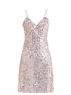 Matchesfashion.com Ashish - Sequin Embellished Sheer Slip Dress - Womens - Beige