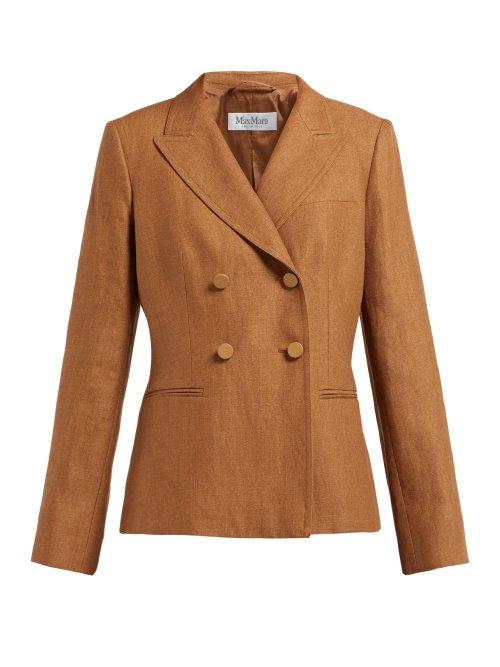 Matchesfashion.com Max Mara - Lontra Blazer - Womens - Brown