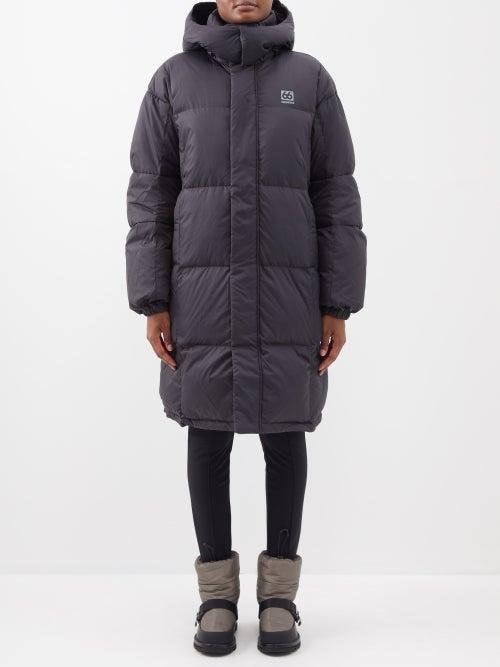 66 North - Dyngja Hooded Quilted Down Ski Jacket - Womens - Black