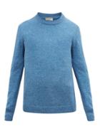 Matchesfashion.com Ditions M.r - Jack Crew Neck Wool Sweater - Mens - Blue
