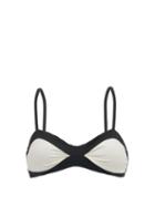 Matchesfashion.com Mara Hoffman - Calida Tie-back Bi-colour Bikini Top - Womens - Black White