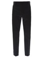 Alexander Mcqueen - Barathea Slim-leg Trousers - Mens - Black