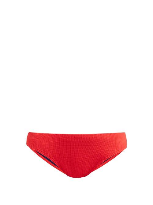 Matchesfashion.com Lndr - Textured Bikini Bottoms - Womens - Red