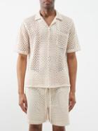 Commas - Cotton-blend Macram Shirt - Mens - Cream