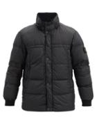 Matchesfashion.com Stone Island - Logo-patch Quilted Down Garment-dyed Shell Jacket - Mens - Black