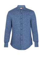 Brunello Cucinelli Spread-collar Linen Shirt