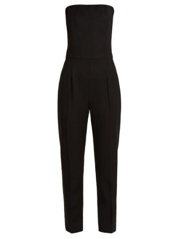 Pallas X Claire Thomson-jonville Divine Wool-crepe Tuxedo Jumpsuit
