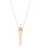 Matchesfashion.com Diane Kordas - Topaz, Diamond & 18kt Rose Gold Amulet Necklace - Womens - Rose Gold