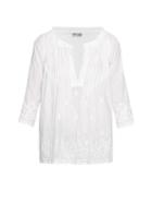 Juliet Dunn Hand-embroidered Cotton Shirt