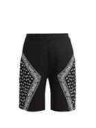 Neil Barrett Bandana-print Neoprene Shorts