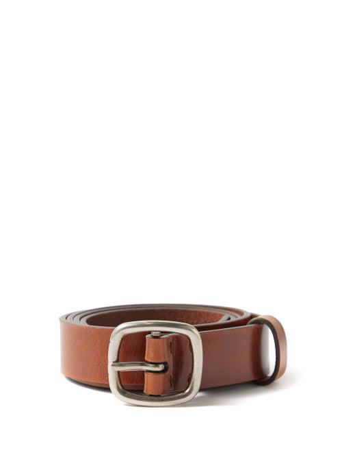 Acne Studios - Leather Belt - Mens - Brown