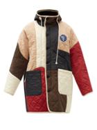 Matchesfashion.com Eye/loewe/nature - Upcycled Padded-patchwork Parka - Mens - Multi