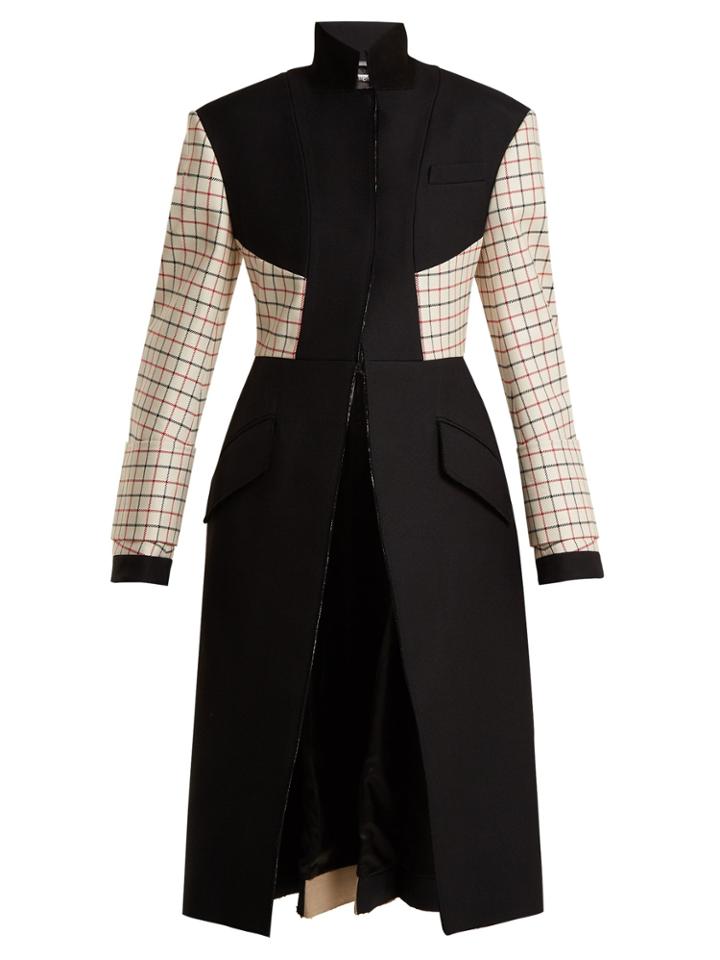 Alexander Mcqueen Stand-collar Wool-blend Coat
