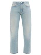 Matchesfashion.com Totme - Original Cropped Straight-leg Jeans - Womens - Light Blue