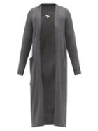 Skin - Kinga Longline Ribbed Cotton-blend Cardigan - Womens - Grey