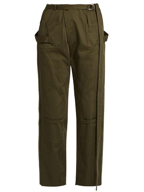 Balenciaga Panelled Cotton-drill Trousers