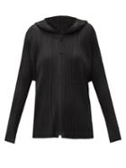 Matchesfashion.com Pleats Please Issey Miyake - Hooded Technical-pleated Jacket - Womens - Black