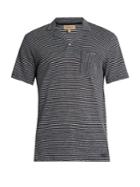 Burberry Striped Cotton-blend Polo Shirt