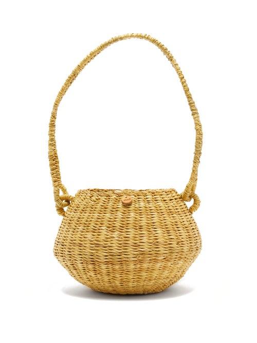 Matchesfashion.com Muu - Oriane Straw Basket Bag - Womens - Beige Multi
