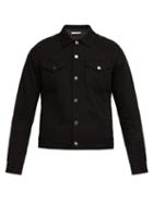 Matchesfashion.com Givenchy - Logo Stripe Denim Jacket - Mens - Black