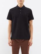 Burberry - Eddie Tb-logo Cotton-piqu Polo Shirt - Mens - Black