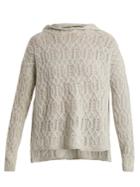 Nili Lotan Belize Cable-knit Cashmere Hooded Sweater
