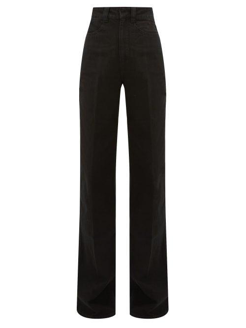 Matchesfashion.com Lemaire - High-rise Wide-leg Jeans - Womens - Black