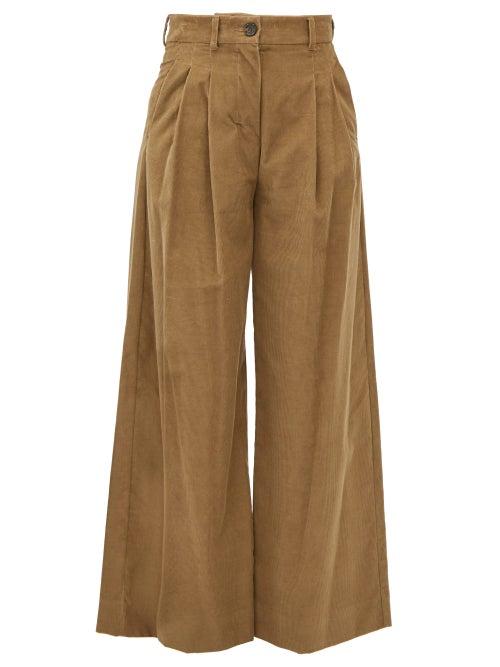 Matchesfashion.com S Max Mara - Spadino Trousers - Womens - Camel