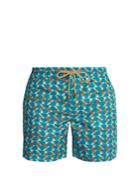 Thorsun Titan-fit Blocks-print Swim Shorts