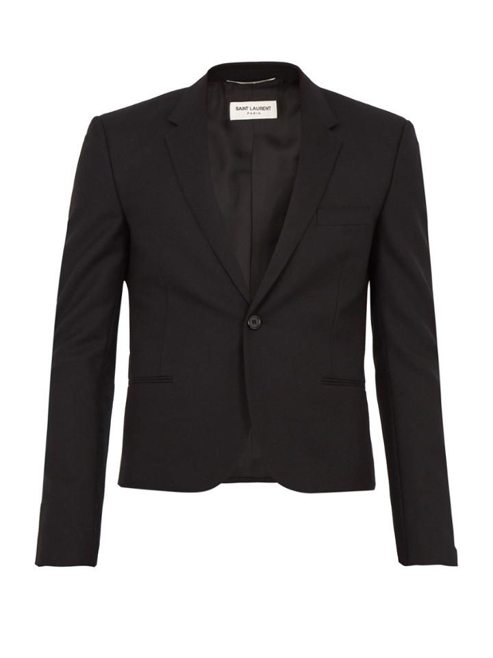 Saint Laurent Single-breasted Wool Jacket