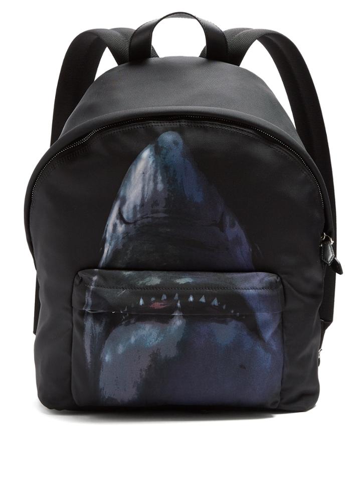 Givenchy Shark-print Nylon Backpack