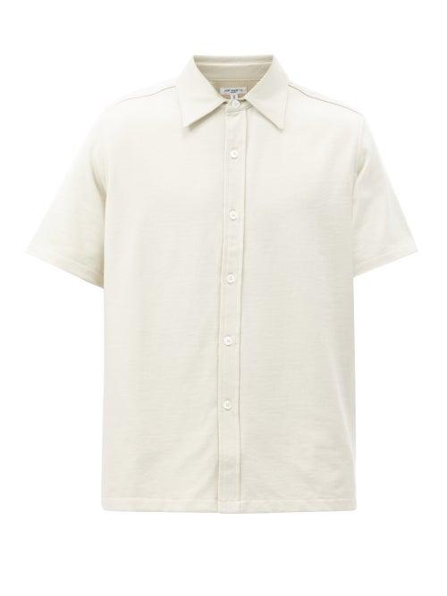 Lady White Co. - Cotton-blend Short-sleeved Shirt - Mens - Cream