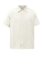 Lady White Co. - Cotton-blend Short-sleeved Shirt - Mens - Cream