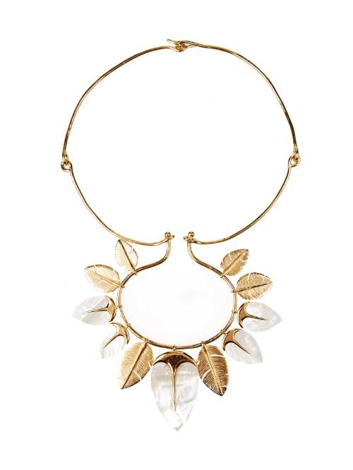 Aurélie Bidermann Talitha Mother-of-pearl & Gold-plated Necklace