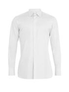 Matchesfashion.com Kilgour - Single Cuff Basket Weave Cotton Shirt - Mens - White